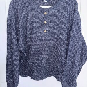 Old Navy Gray Long Sleeve Top